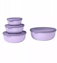 Rosti Mepal Mepal 4 dubenėliai Cirqula apvalūs 350 750 1250 2250 ml Nordic Lilac (106232074600)