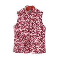 2023 Autumn Women's French-Style Double-Sided Quilted Cotton Vest Large gray