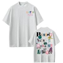Rock Band Latin Mafia Album Printed T Shirts Men Women 100 Cotton High Quality Tshirts Fashion Punk Hip Hop Tshirt Streetwear 4XL white