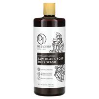 Dr. Jacobs Naturals, Botaninis afrikietiškas juodasis muilas, kūno prausiklis, 32 uncijos (946 ml) black