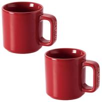 staub Pair 200ml Mug Set Ceramic Pottery Microwave Safe Japanese Ceramic Mug set  Mug Cherry  [Authorized Product] 40511-114