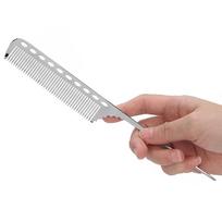 Salon Rat Tail Hair Comb Men Women Styling Comb Professional Barber Aluminum Metal Comb gray