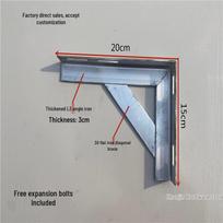 Galvanized Steel Wall-Mounted Angle Bracket for Load-Bearing Shelves
