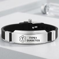 Nerūdijančio plieno medicininė įspėjamoji apyrankė diabetui, epilepsijai, Alzheimerio ligai, avarinio identifikavimo papuošalas, unisex, reguliuojama, 15 stilių black