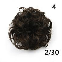 Elastic Wig Hair Pieces Elastic Band Curly Messy Chignon Hair Extension Curly Scrunchie Hair Bun 4 black