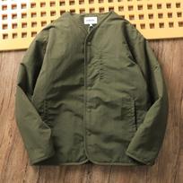 Men's Vintage Quilted V-neck Jacket: Warm, Thick Cotton Outerwear for Autumn/Winter 3XL black