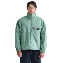 Quiksilver Washed Nylon Tussar Loose Fit Zip Jacket Men's Fleece-Lined (QJK244085) (OLV)