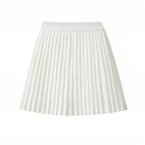 Saldus baltas pūstas nėriniuotas baleto sijonas - Petite, Aukštu juosmeniu, Elastinga juosmens juosta Fits 80-135 lbs white