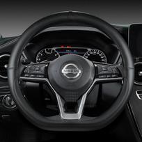 for Nissan X-Trail Qashqai March Serena Micra Kicks 2017- Altima Teana  Car Steering Wheel Cover Auto Accessories juoda