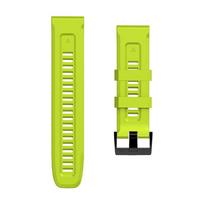 QuickFit 22mm 26mm dirželis Garmin Fenix 7X 7 Solar/6X 6 Pro 5 5X Plus 3 3HR/Epix išmaniajam laikrodžiui Silikoninė apyrankė 1:1 QuickFit 26mm yellow
