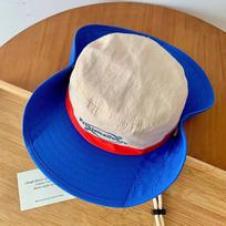 Retro Color Matching Quick-Drying Bucket Hats Big Brim Sun Protection Sun Hat Camping Cap Women Men beige