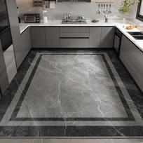 Virtuvės grindų kilimėlis Vandeniui atsparus Neslystantis Atsparus alyvai Odinis kilimas PVC Didelio dydžio Imituoto marmuro Geometrinis kilimas Namų dekoro kilimėlis 1pc(50x80cm 50x120cm