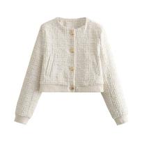 Spring Jackets Women's Coat Jacket Fashion Warm Street Short Coat Chic Joker Youth Jackets L white
