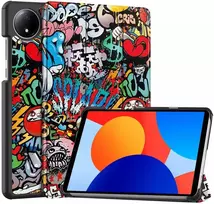 Planšetinio kompiuterio dėklas 4kom.pl Grafinis dangtelis su atrama, skirtas Xiaomi Redmi Pad SE 8.7 2024