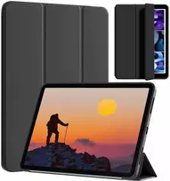 Dėklas planšetiniam kompiuteriui Alogy išmanusis su magnetiniu dangteliu skirtas Xiaomi Redmi Pad SE 8.7'' 2024 juodas