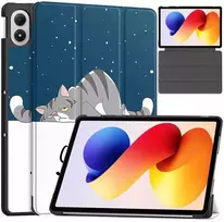 Planšetinio kompiuterio dėklas 4kom.pl Xiaomi Redmi Pad 2 PRO 12.1 2025 / POCO Pad M1 su grafiniu dizainu SMART