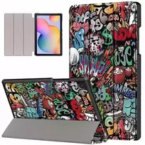 Strado-Tech grafinis planšetinio kompiuterio dėklas su dangteliu Galaxy Tab S6 Lite 10,4''