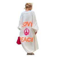Yousheng Women Sweater Jacket Lightweight Thermal Knit Cardigan Solid Color Long Sleeve Elegant Coat for Casual Daily Wear Work Shopping M white