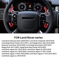 Carbon Fiber ABS Steering Wheel Paddle Shifter Cover for Land Rover Range Rover Evoque Discovery Sport & Jaguar XF XE F-PACE - Set of 2 Red Carbon Fiber / ABS / for V gray