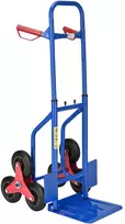 Juskys Laiptais lipantis vežimėlis maišams, max 100 kg, 115 cm, mėlynas/raudonas