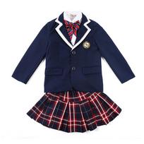 2022 Autumn/Winter British Style School Uniform Set for Primary & Middle School, Kindergarten Academy Wear 180 cm black