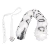 1/2 vnt. Leopardų Ausys ir Uodega Gyvūno Leopardas Kostiumas Leopardų Ausų Lankelis ir Leopardas Uodega Helovino Cosplay Kostiumai white