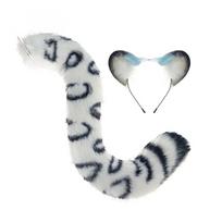 1/2 vnt. Leopardų Ausys ir Uodega Gyvūno Leopardas Kostiumas Leopardų Ausų Lankelis ir Leopardas Uodega Helovino Cosplay Kostiumai