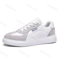 Niche Designed Casual Low Top Shoes for Men 2026 Autumn New Fashi Trend Versatile Comfortable N Slip Color Blocked Sneakers 45 white