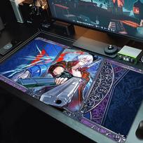 Devil May Cry Mouse Pad Large Gaming Table Cushion Non-slip Laptop Tablet Big Mousepad XXL Mat Mini PC Playmat With Lock edge_xia 30cmx60cm(11.8x23.6inch)
