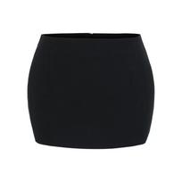 Low-Waist Korean Style Sexy Bodycon Mini Skirt for Petite Women Small black