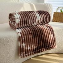 Sustorintas pledas, Pieno aksomas, Koralų aksomas, Flanelė, Pledas nusnūdimui, Oro kondicionieriaus pledas, Sofos uždangalas pledas, Biuro dovana pledas 70 * 100cm kava