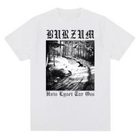 Vintage Metal Band Burzums Album Cover Print Music T Shirt Men Women Fashion Casual Short Sleeve Plus Size T Shirt Unisex L black