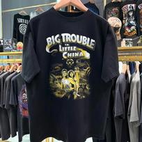 Big Trouble in Little China Retro Vintage Style T-Shirt Mens Womens Tees Top High Quality Print 3XL gray