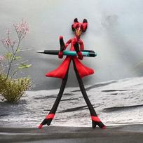 28cm Anime Hazbin Hotel Alastor Niffty Cosplay Plush Toy Body Wire Skeleton Action Abstract Stuffed Doll Room Ornament Gifts 28cm