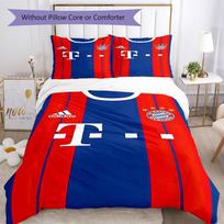 Bayern Munich Bedding Set Breathable Duvet Cover with Pillowcases Decorative Bed Linen for Bedroom Home Decoration Birthday Gift 140cmx210cm