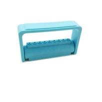 1 vnt. 9 skylučių dantų deimantinių frezų laikiklis Stovas Autoklavuojamas Dantų dezinfekcijos organizatorius 1,6MM Dantų instrumentas Light Blue blue