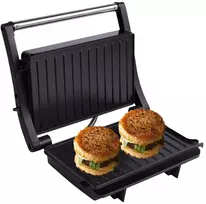 Panini keptuvė ir kontaktinis grilis SL-106, 1000 W, nepridegančios plokštės, juoda