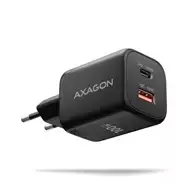 AXAGON ACU-PQ100, GaN tinklo įkroviklis 100 W, USB-A + USB-C, PD3.0/PPS/QC4+/SFC2.0/Apple, juodas