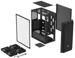 NATEC kompiuterio korpusas Fury Shobo SH8F midi tower su langeliu juodas