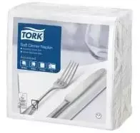 Essity Denmark As Servetėlės, Tork Middag Advanced, 477577, 39 x 39 cm, baltos, pakuotė 100 vnt.