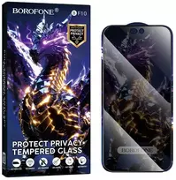 Borofone Grūdintas stiklas BF10 Armor visas ekranas nuo šnipinėjimo skirtas iPhone 17e/16e/14/13/13 Pro – 10 vienetų