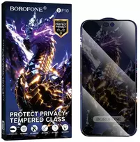 Borofone Grūdintas stiklas BF10 Armor viso ekrano nuo šnipinėjimo skirtas iPhone 16 Pro/17 – 10 vnt.