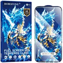 Borofone Grūdintas stiklas BF9 Armor Full Screen HD, skirtas iPhone 15 Pro – 10 vnt.