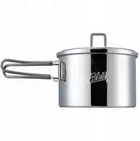 Turistinis puodas su dangteliu Esbit Round Camping Pot stainless - 1600 ml
