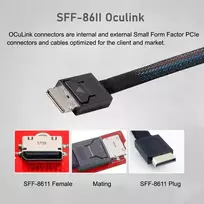 Nfhk Oculink Sff-8612 8611 į U.2 rinkinį M-key į Nvme Pcie Ssd ir Ngff į Sata adapterį motininei plokštei