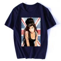 2026 Amy Winehouse Legardary T-Shirt Print Tees Unisex Women Cotton Short Sleeve T Shirt Hip Hop Tops Summer Streetwear Clothing 4XL black