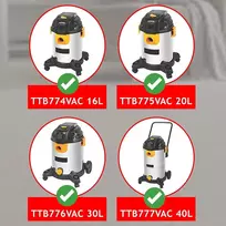 Spares2go siurbimo žarna, dulkių siurblio priedai, žarna, skirta Titan Ttb774vac 16l Ttb775vac 20l Ttb776vac 30l Ttb777vac 40l dulkių siurbliui (2m)