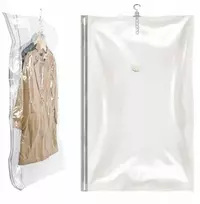 Vakuuminis maišas drabužiams 110x70 patalynei, pakabinami maišai, tvirtas, sandarus
