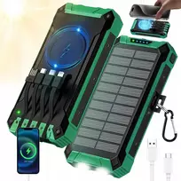 Išorinė baterija su saulės įkrovimu, 26 800 mAh