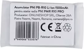 PNI PB-R10 Li-Ion 1500 mAh baterija, skirta PNI R10 stotelei